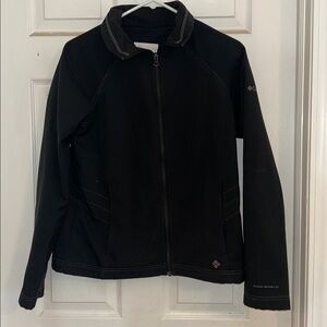 Columbia Black Softshell Jacket with Zip